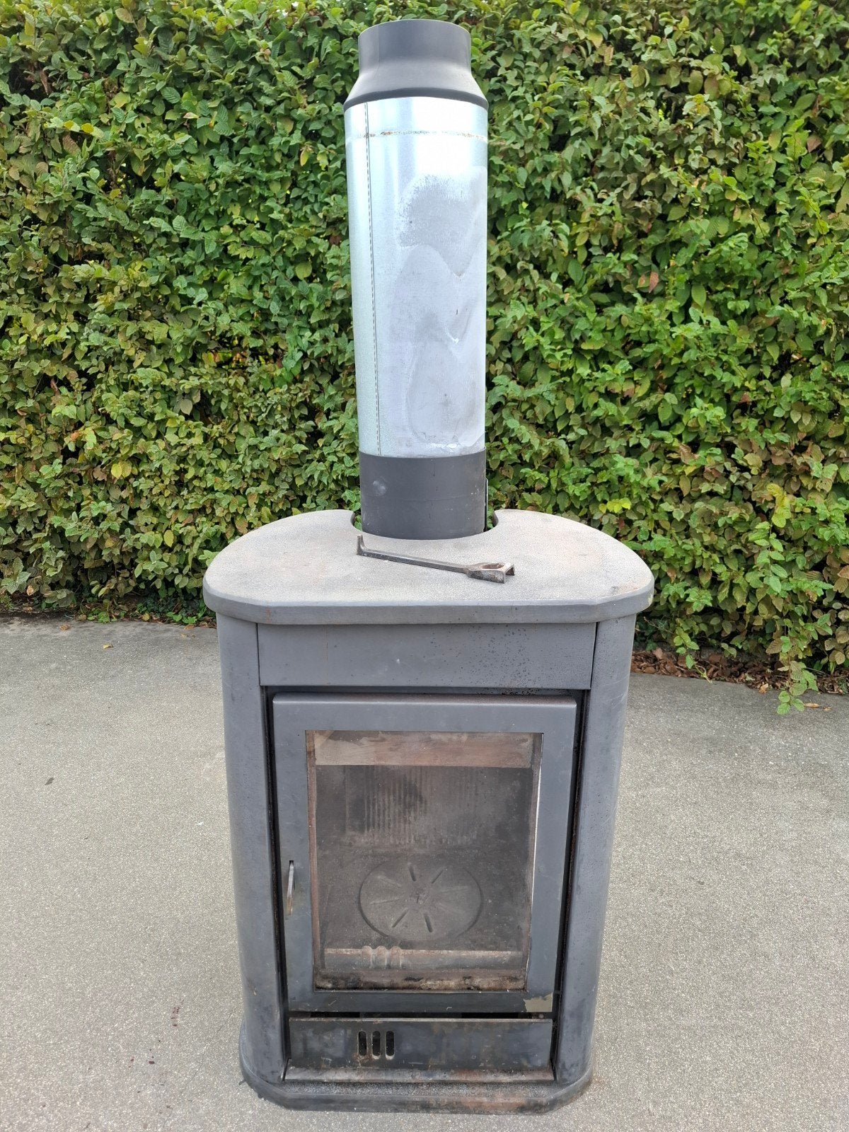 flam houtkachel, Huis en Inrichting, Kachels, Ophalen, Gebruikt, Houtkachel, Vrijstaand