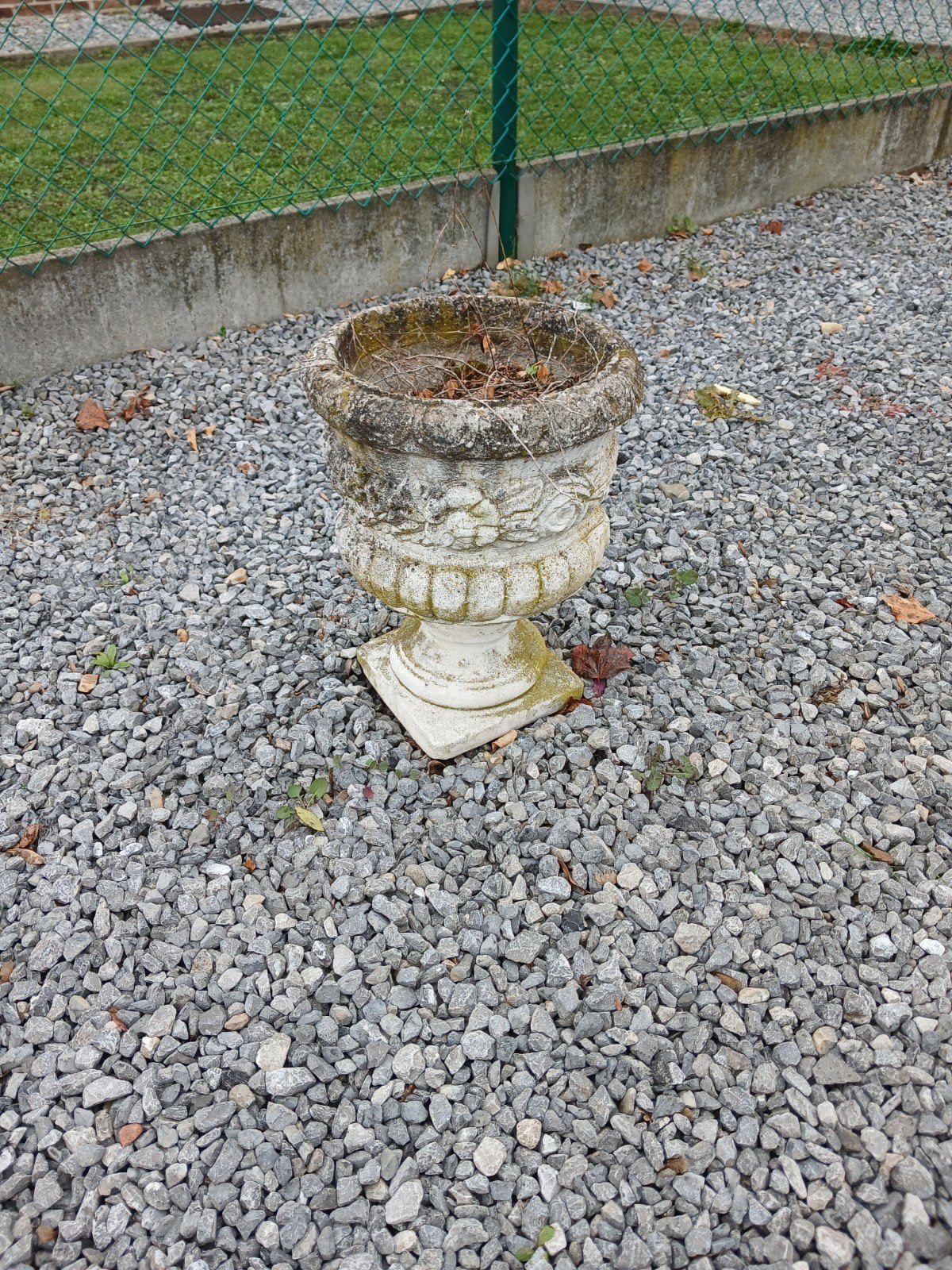Set van 2 klassieke betonnen tuinvazen/kelkvazen 50cm, Jardin & Terrasse, Enlèvement