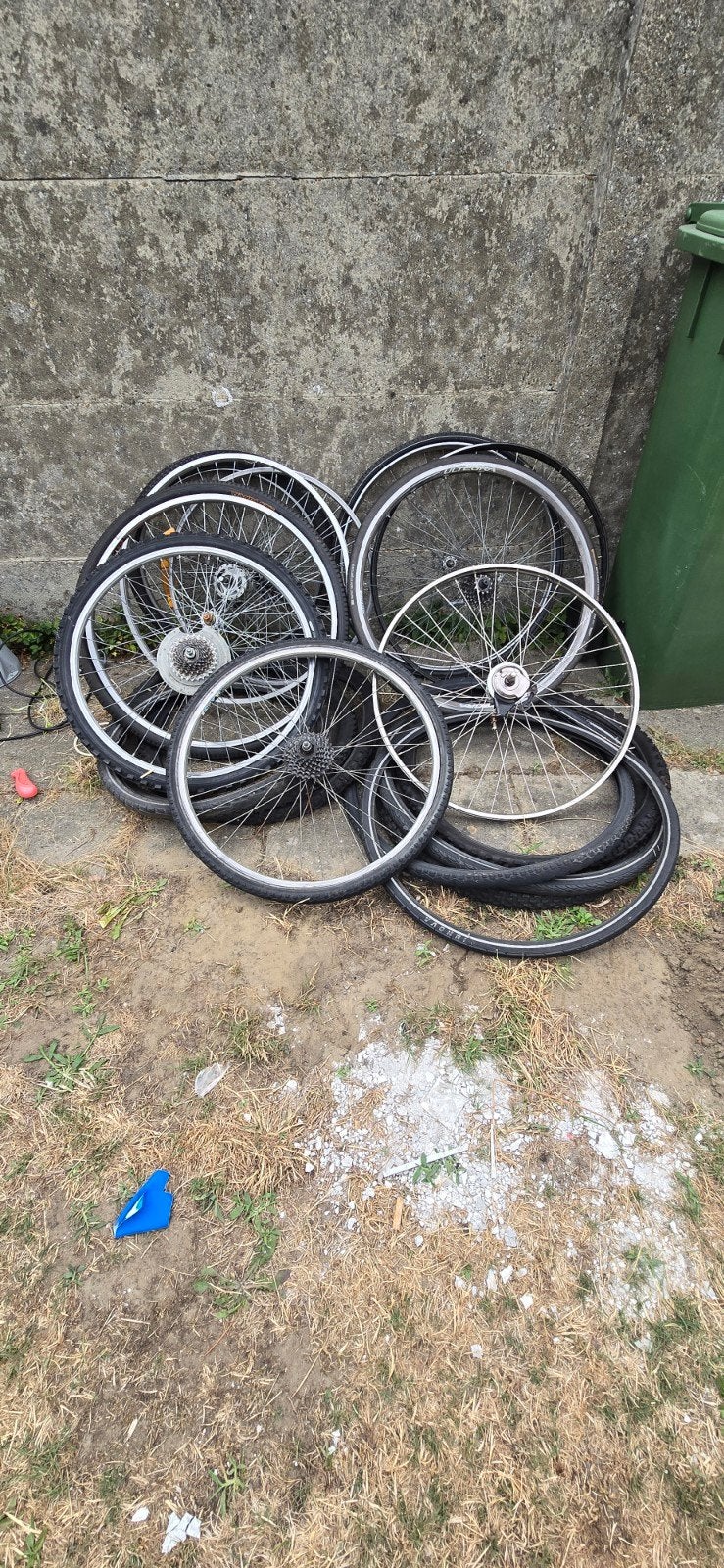 lot fiets wielen en banden, Fietsen en Brommers, Ophalen