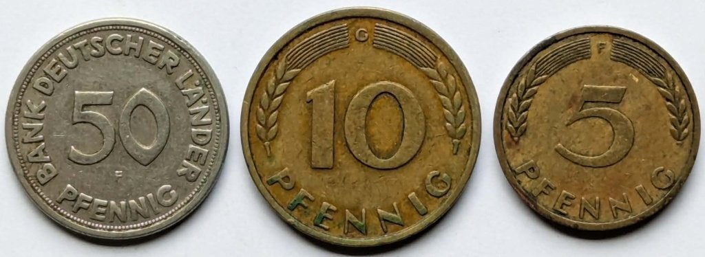 Duitsland - muntenset - 1949, Enlèvement, Allemagne, Série