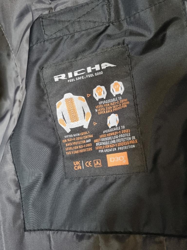 Richa motovest zwart 5 Xl  zogoed als een nieuwe, Motoren, Jas | textiel, Heren, Richa, Ophalen