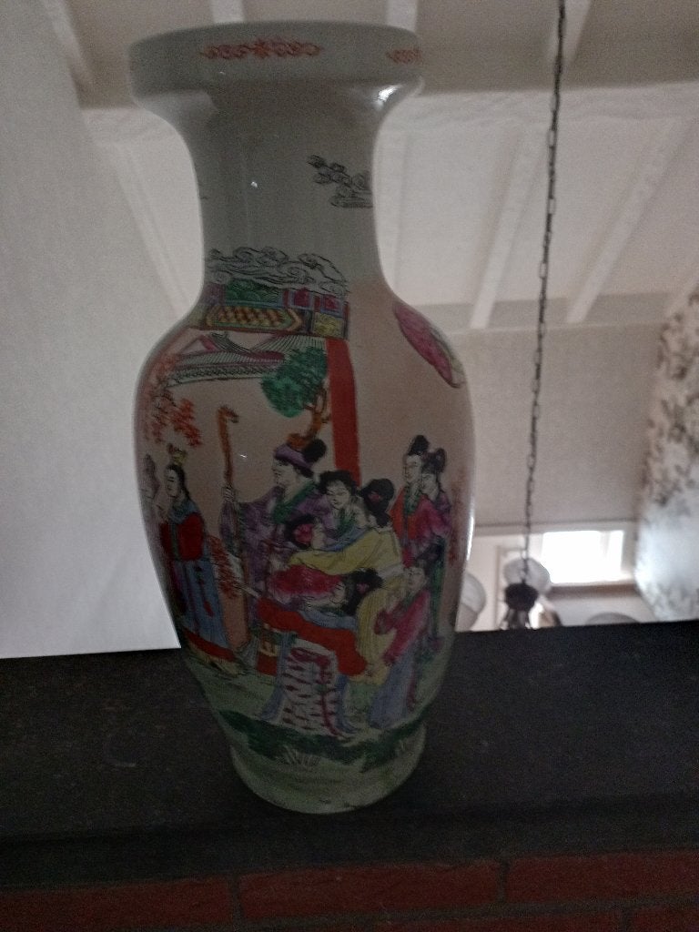 Mooie hoge vaas hoogte 45 cm, Ophalen, Zo goed als nieuw, 45 cm