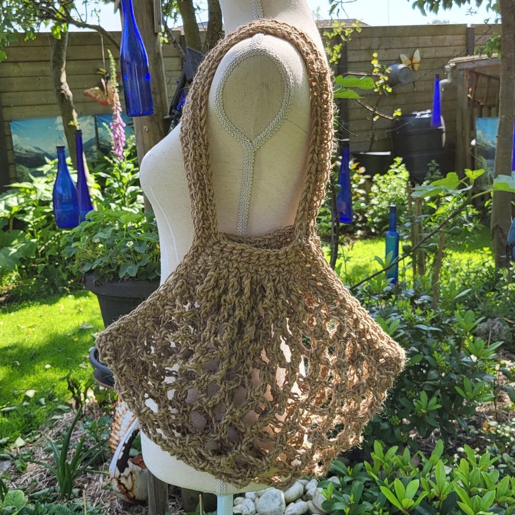 Tas, draagtas, boodschappentas, shopping bag, netzakje, Handtassen en Accessoires, Ophalen of Verzenden, Nieuw, Bruin, Shopper