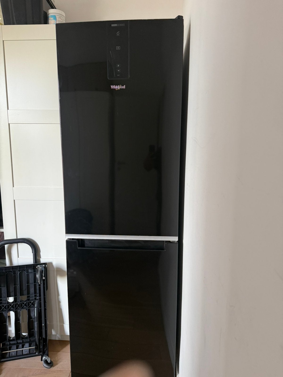 Whirlpool W7 821O K Koel-vriescombinatie, Ophalen, Zo goed als nieuw, Met vriesvak, 160 cm of meer