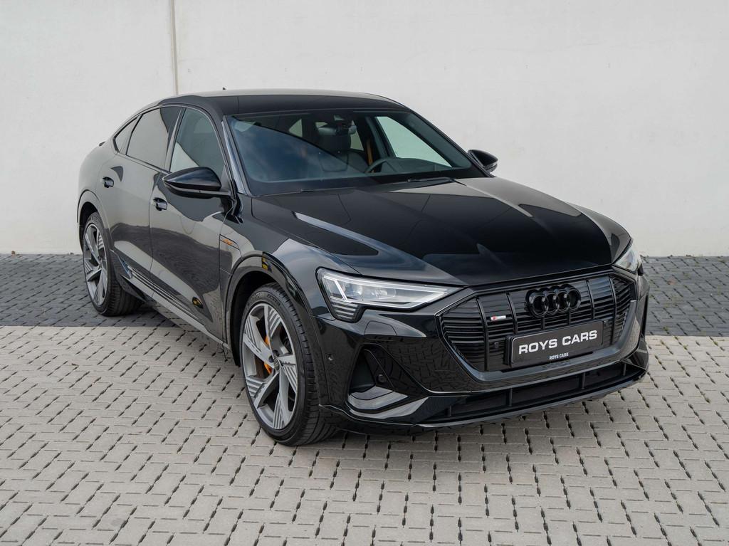 Audi e-tron Sportback S-line Black-edition -HUD-CAMERA/ZETEL, Auto's, Automaat, 230 kW, Gebruikt, Zwart