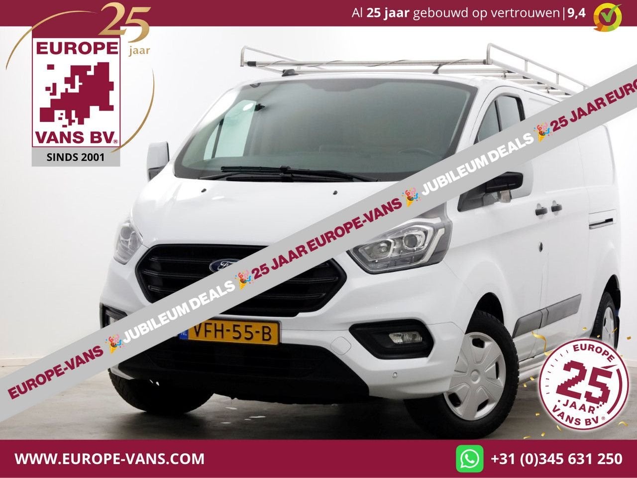 Ford Transit Custom 320 2.0 TDCI 130pk L2H1 Trend 2x Schuifd, Achat, Entreprise, 202 g/km, Diesel
