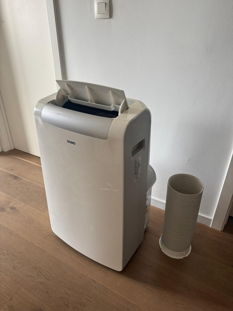 Domo mobiele airco, Elektronische apparatuur, Airco's, Ophalen, Zo goed als nieuw, Afstandsbediening