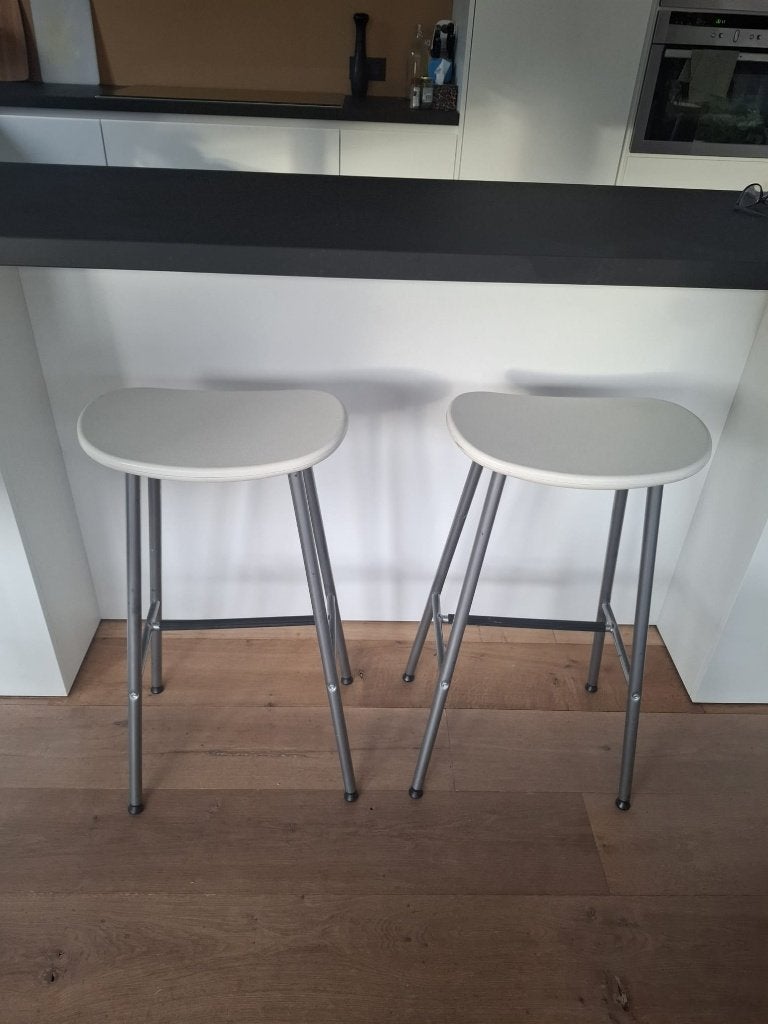 barkrukken, Huis en Inrichting, Barkrukken, Ophalen, Kunststof, Gebruikt, Met voetsteun