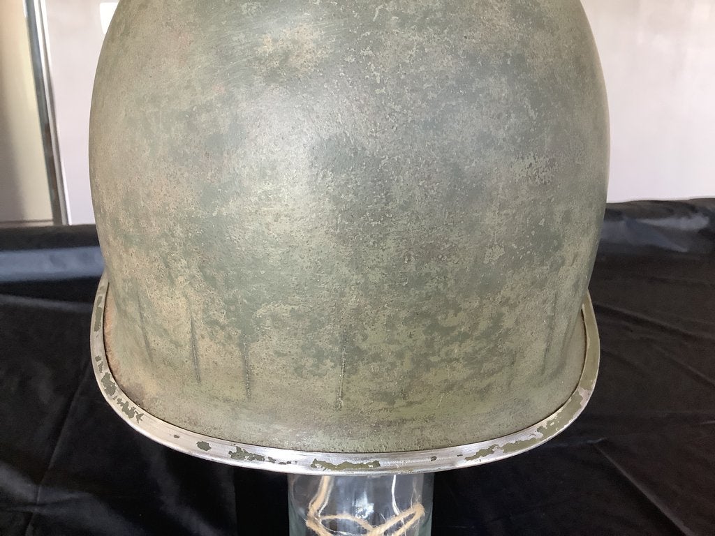 Coque de casque US ww2 Ardennes, Collections, Enlèvement ou Envoi