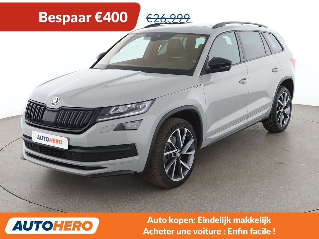 Skoda Kodiaq 2.0 TDI Sportline (automatique), Argent ou Gris, Achat, 7 places, 1968 cm³