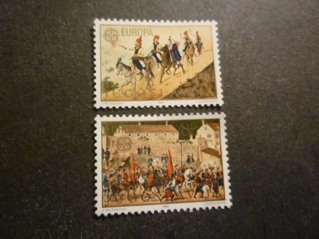 Joegoslavië/Yougoslavie 1981 Mi 1883/1884** Postfris/Neuf, Postzegels en Munten, Postzegels | Europa | Overig, Verzenden, Joegoslavië