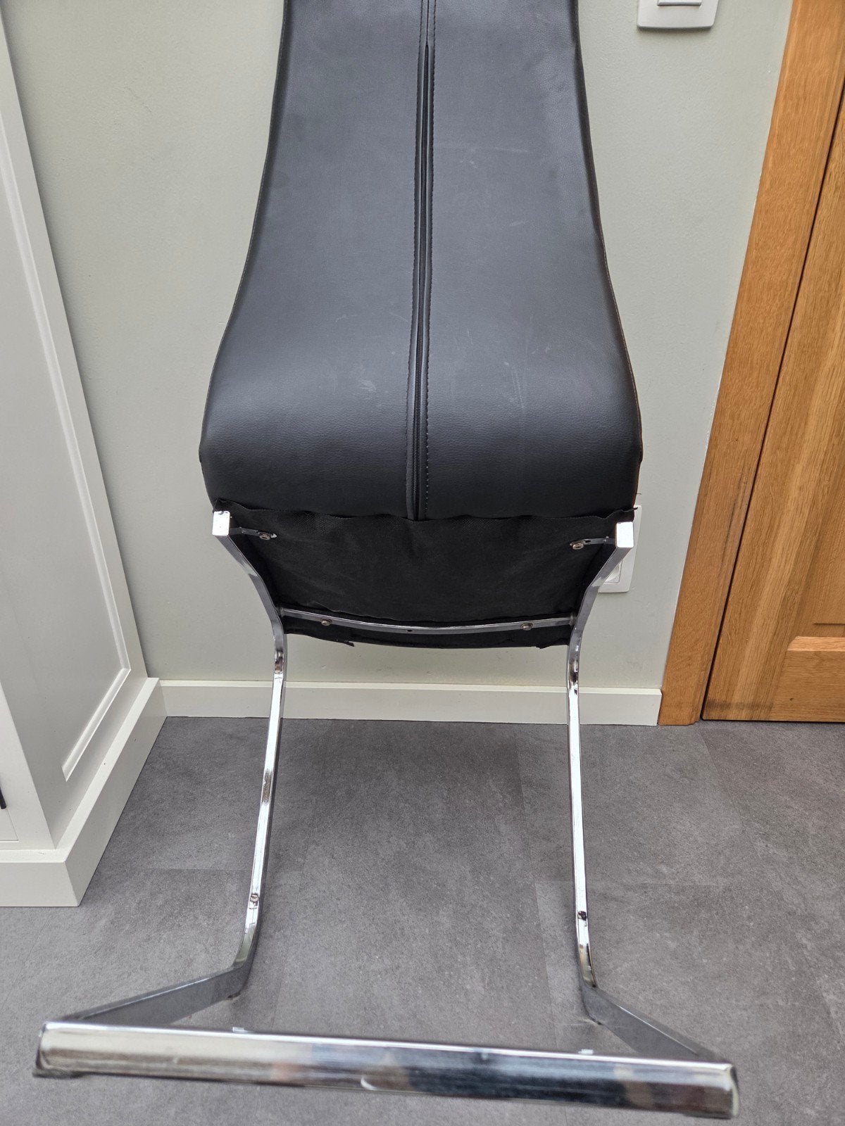 Eetkamerstoelen, Huis en Inrichting, Stoelen, Ophalen, Overige materialen, Gebruikt, Zwart
