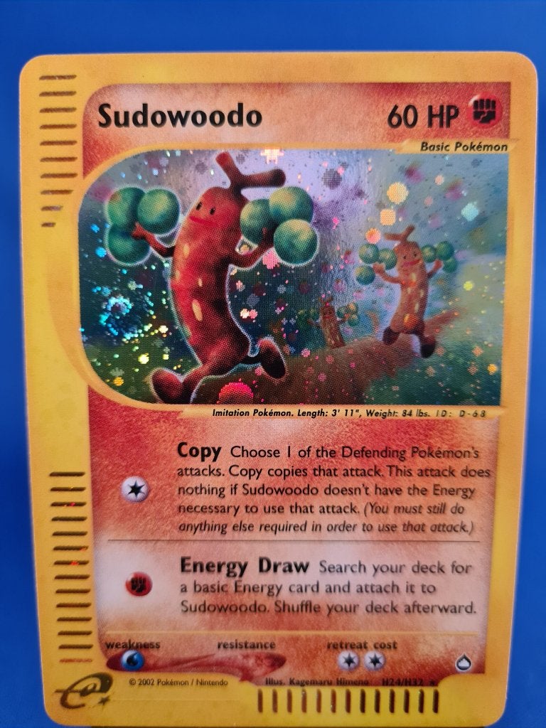 Sudowoodo H24/H32 - Aquapolis, Envoi, Utilisé