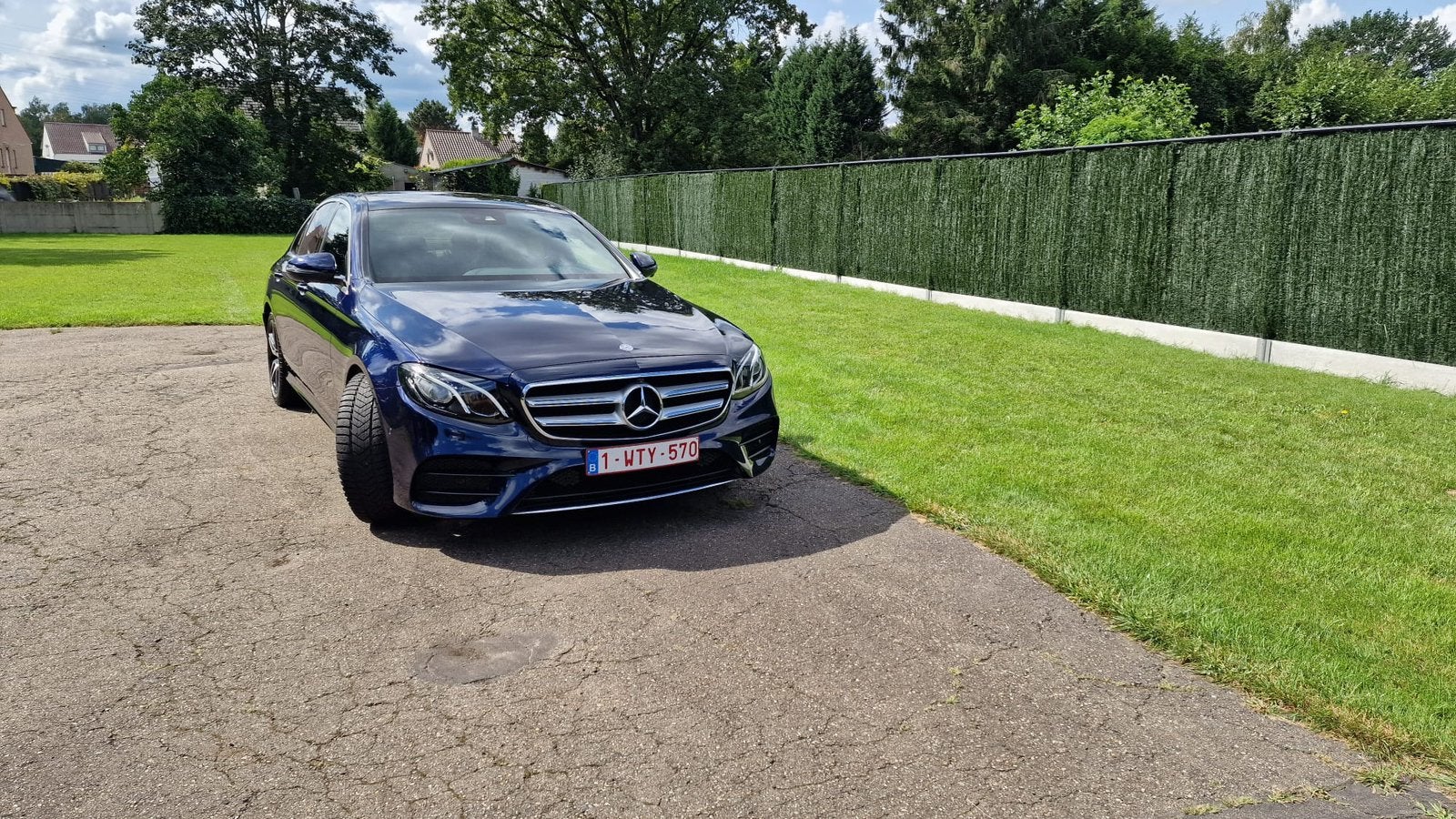 TEKOOP E200 Amg pakket w213, Auto's, Automaat, Achterwielaandrijving, Blauw, Leder
