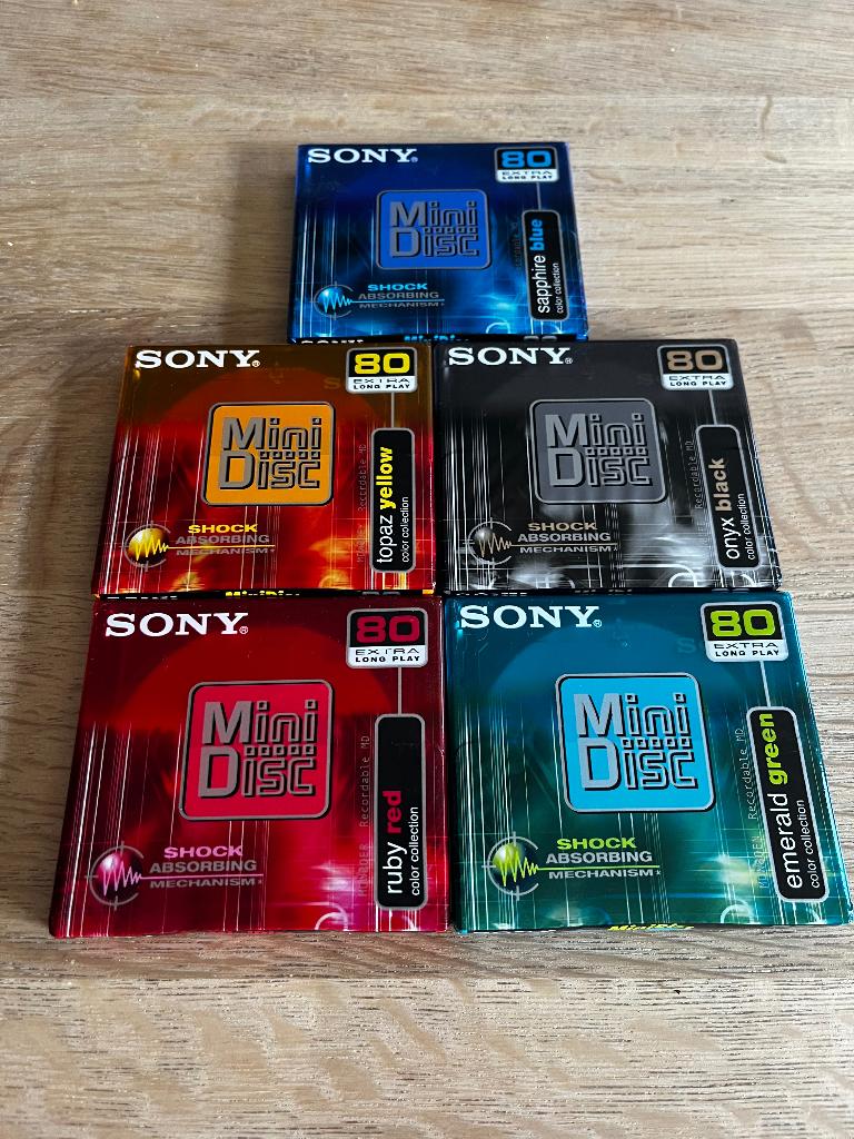 5 minidisc gesealed, Audio, Tv en Foto, Walkmans, Discmans en Minidiscspelers, Ophalen