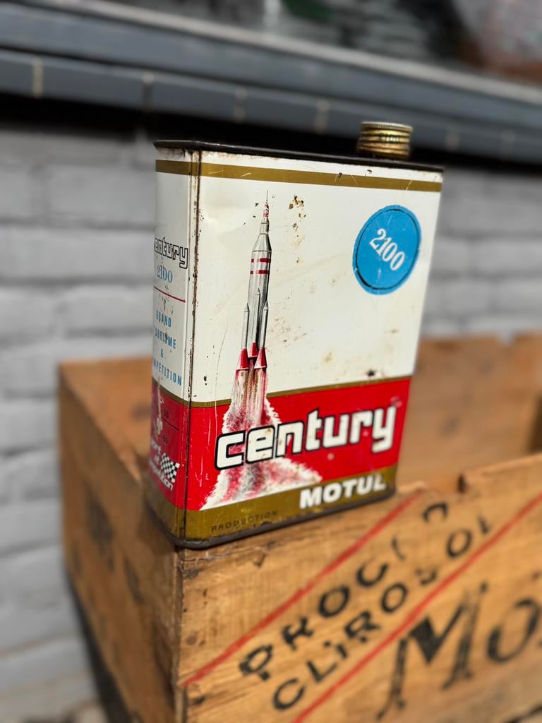 Bidon d'huile rare Motul Century, Enlèvement, Utilisé, Emballage