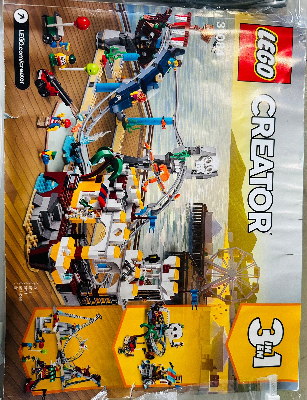 LEGO Piraten rollercoaster (Creator) - compleet, Lego, Ophalen of Verzenden, Zo goed als nieuw, Compleet
