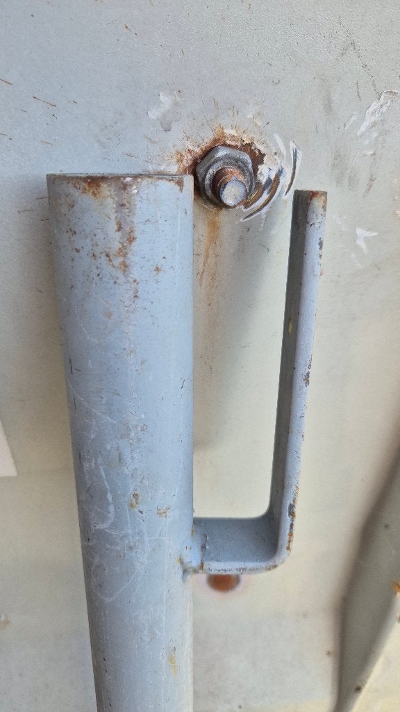 Leuninghouder leuningstaander BOUW LEUNING, Ophalen, Zo goed als nieuw, Overige typen, 5 meter of hoger