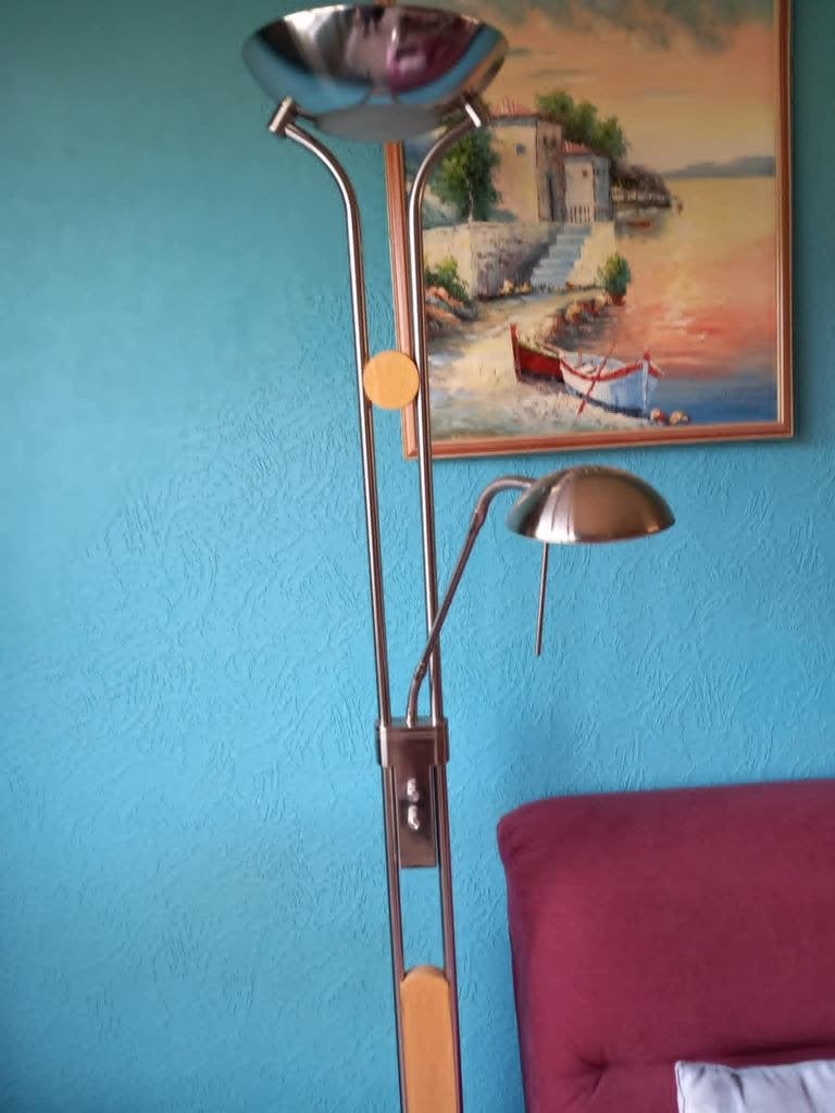lampe halogène avec petite lampe de lecture, Enlèvement, Comme neuf, Halogène, Autres types