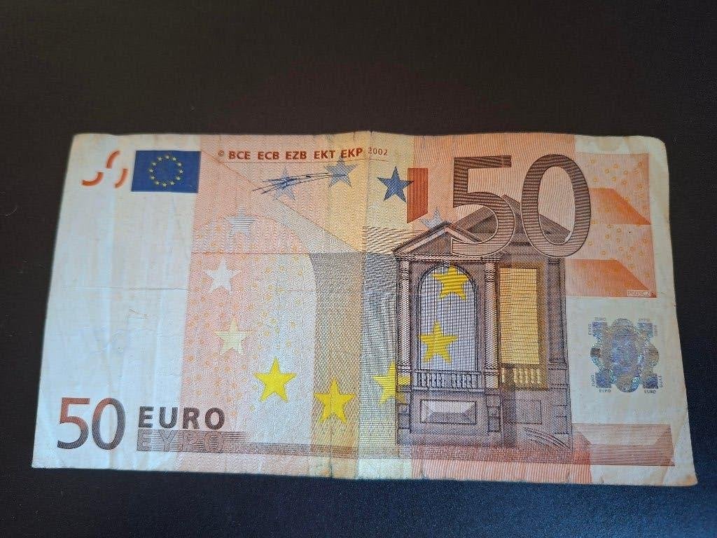 2002 Allemagne 50 euros 1ère série Duisenberg code P005, Timbres & Monnaies, Billets de banque | Europe | Euros, Billets en vrac