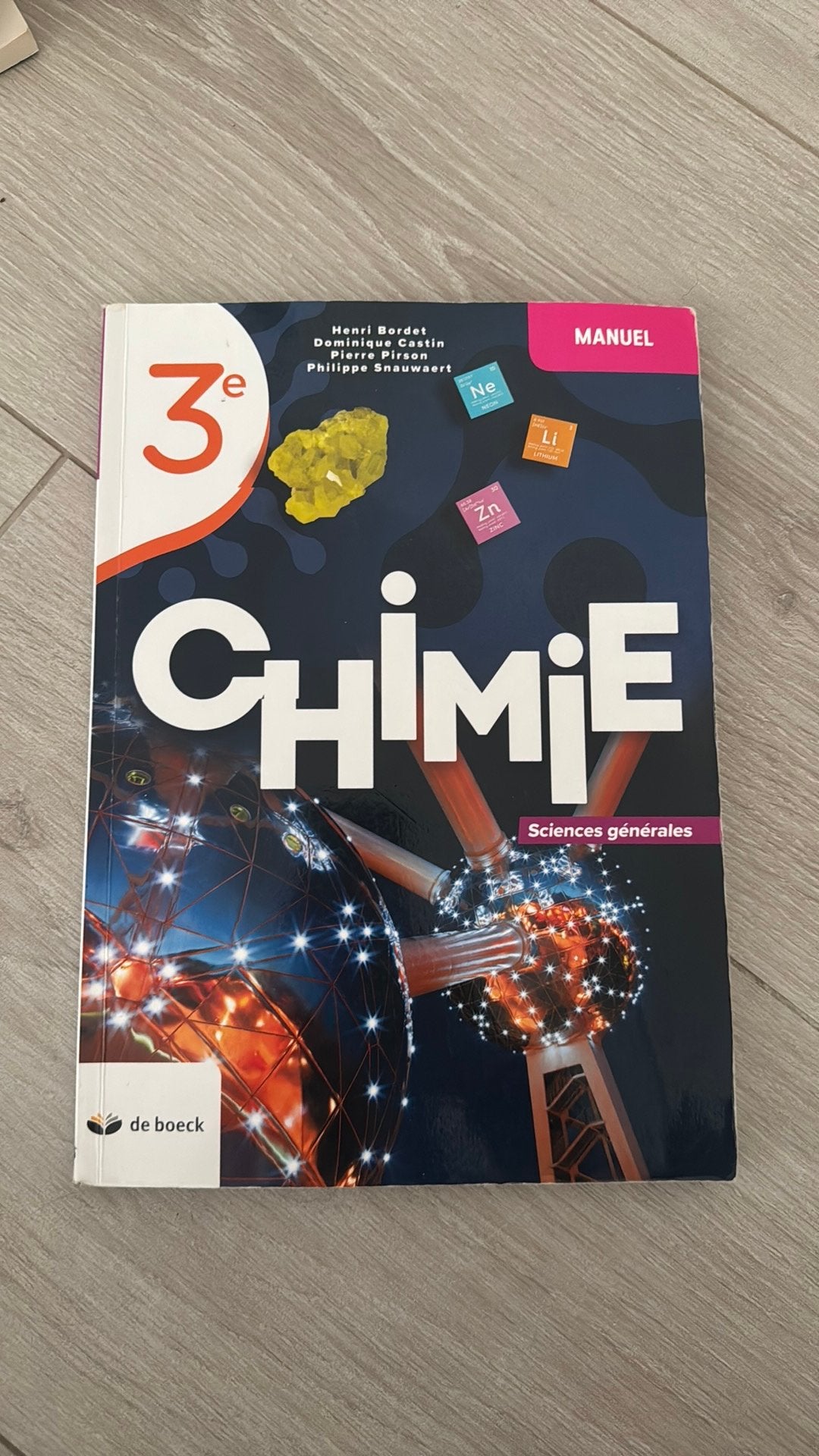 de boek chimie 3eme, Livres, Enlèvement ou Envoi, Comme neuf