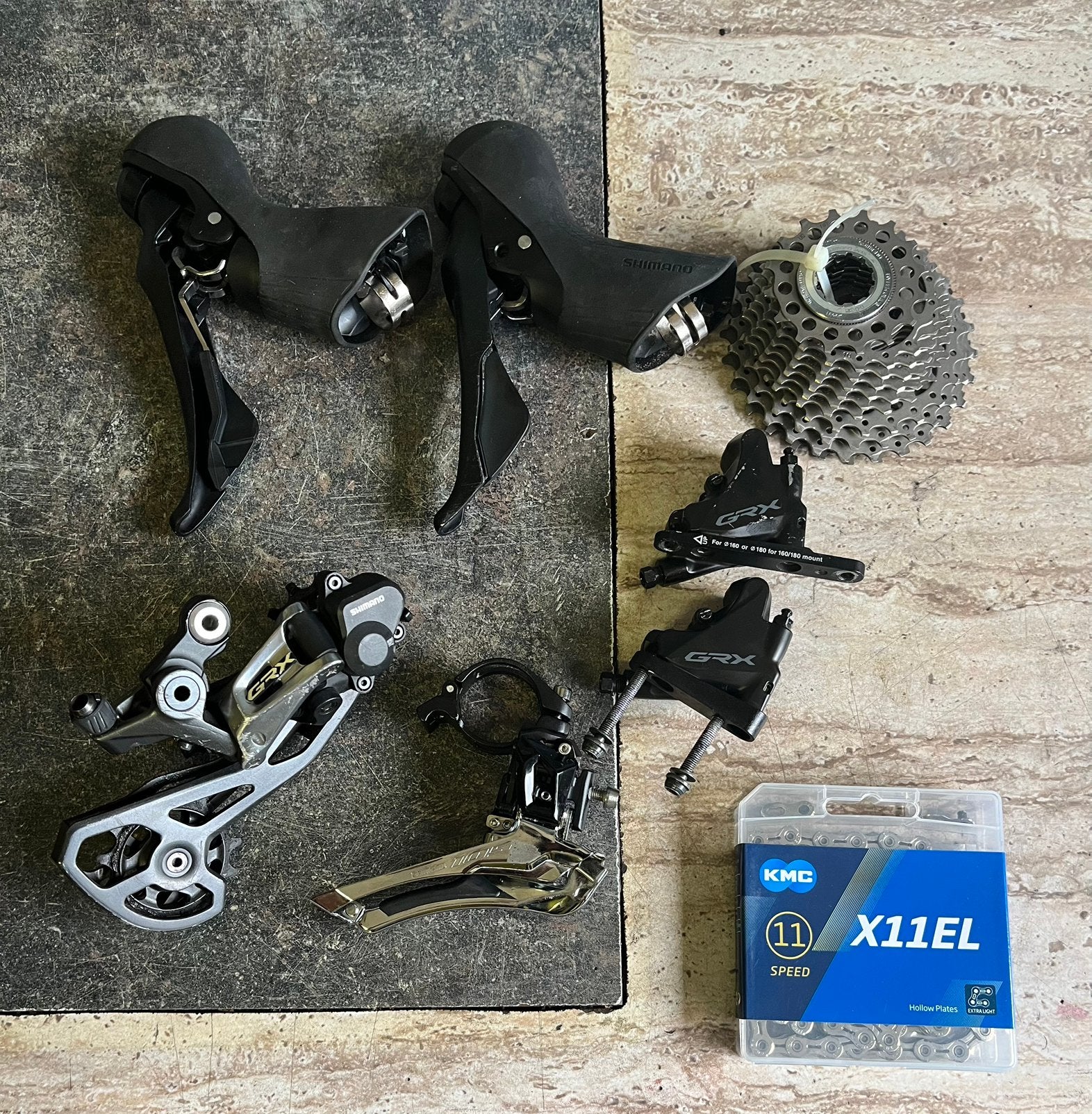 Shimano 11 speed grx groep, Ophalen, Zo goed als nieuw