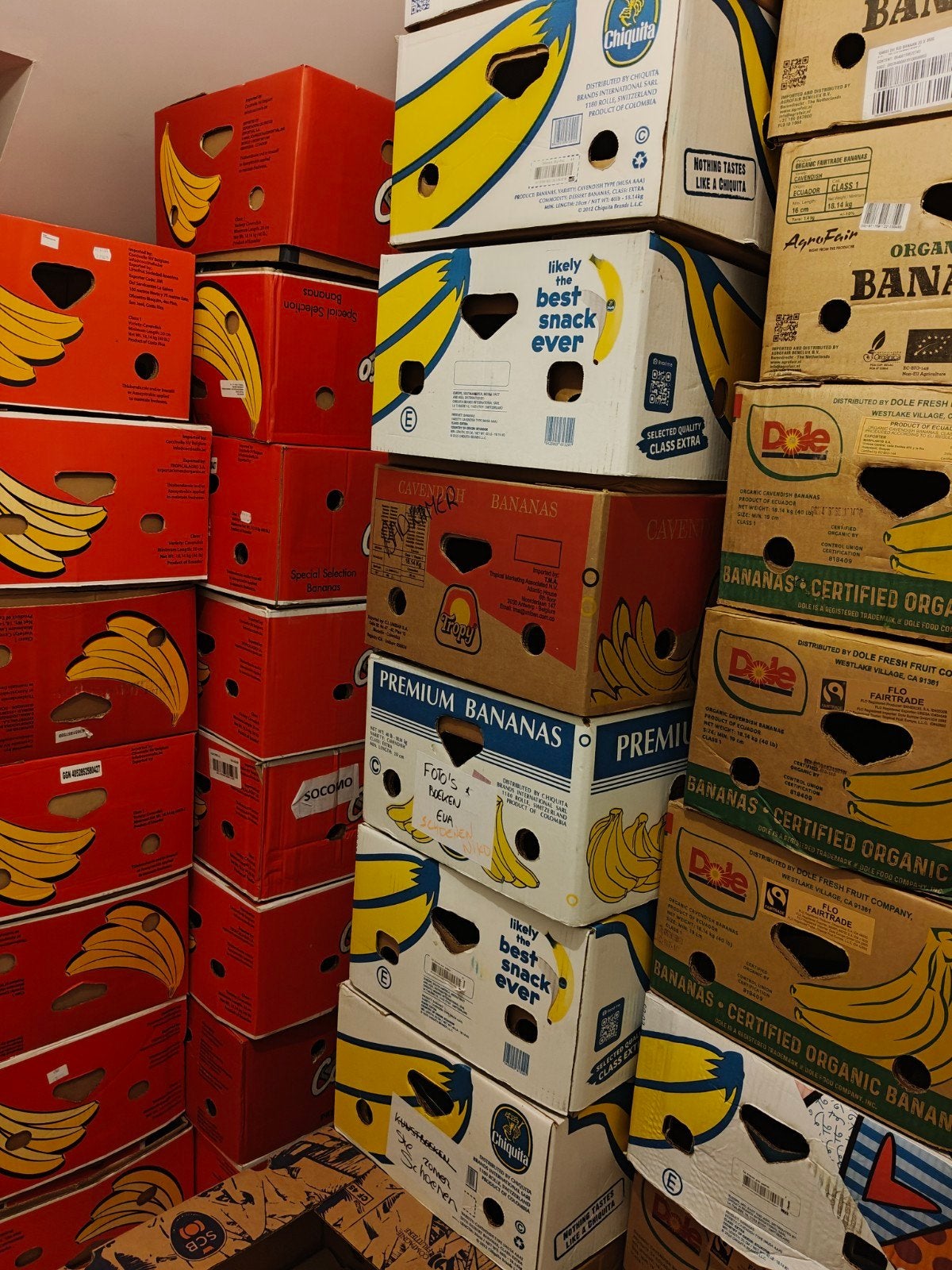 50+ Bananendozen, Ophalen, Doos
