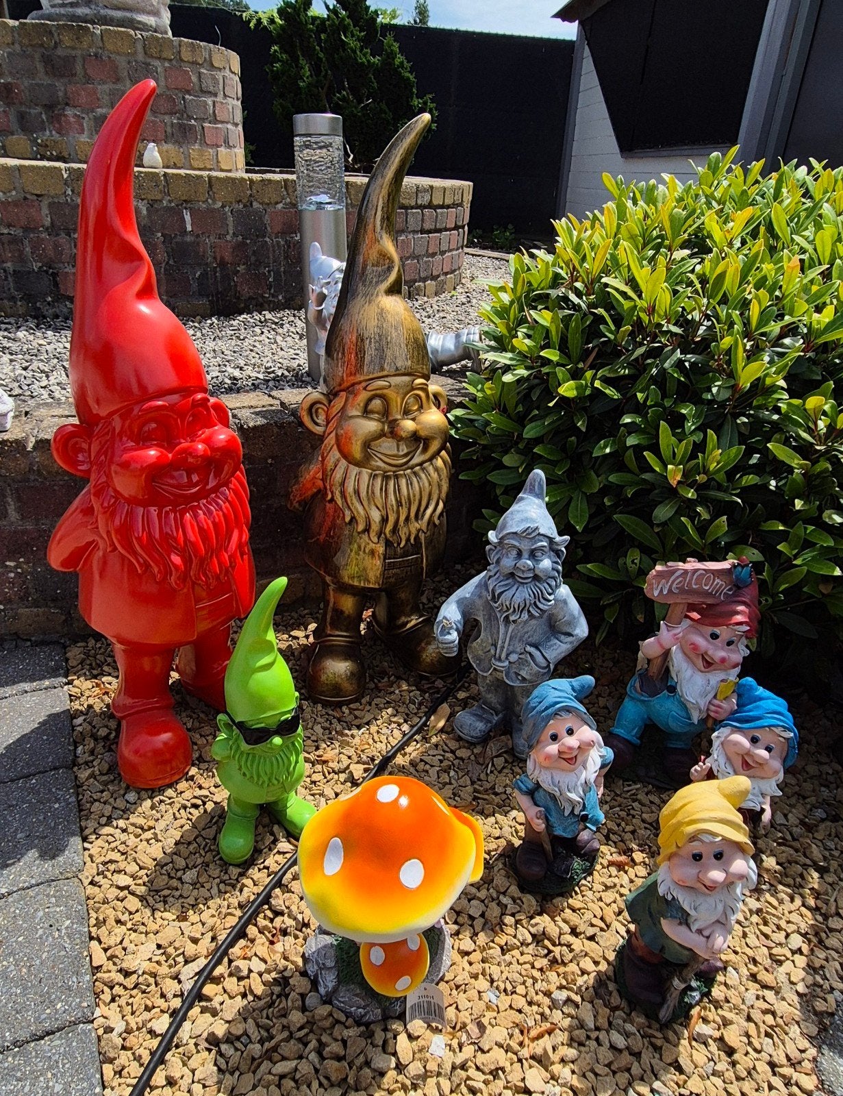 Kabouter tuinbeelden, Ophalen, Nieuw, Kunststof, Tuinkabouter