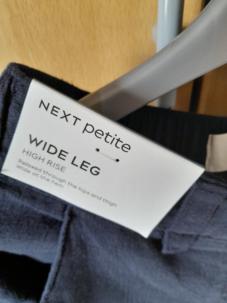 NEXT petite wide leg broek (NIEUW), NEXT petite, Ophalen of Verzenden, Nieuw, Blauw