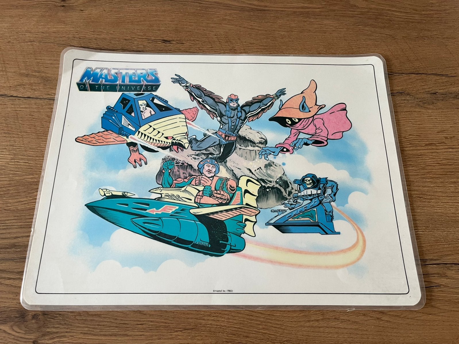 He-man placemat 1983, Ophalen of Verzenden, Gebruikt