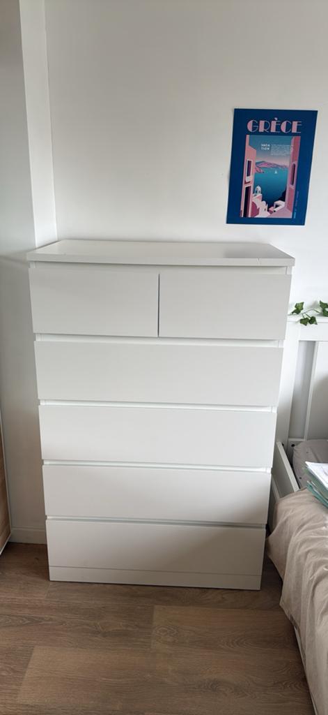 Commode Ikea Malm 6 tiroirs, Maison & Meubles, Enlèvement, Comme neuf