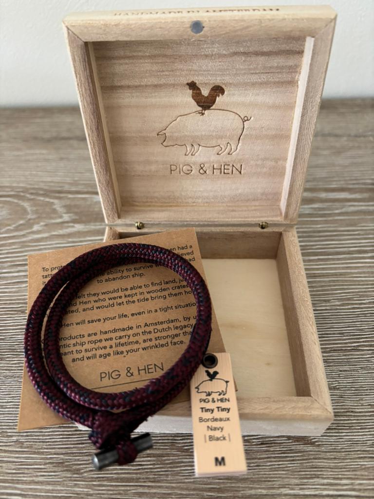 Mt M. PIG & HEN herenarmband Tiny Tiny, Enlèvement ou Envoi, Comme neuf
