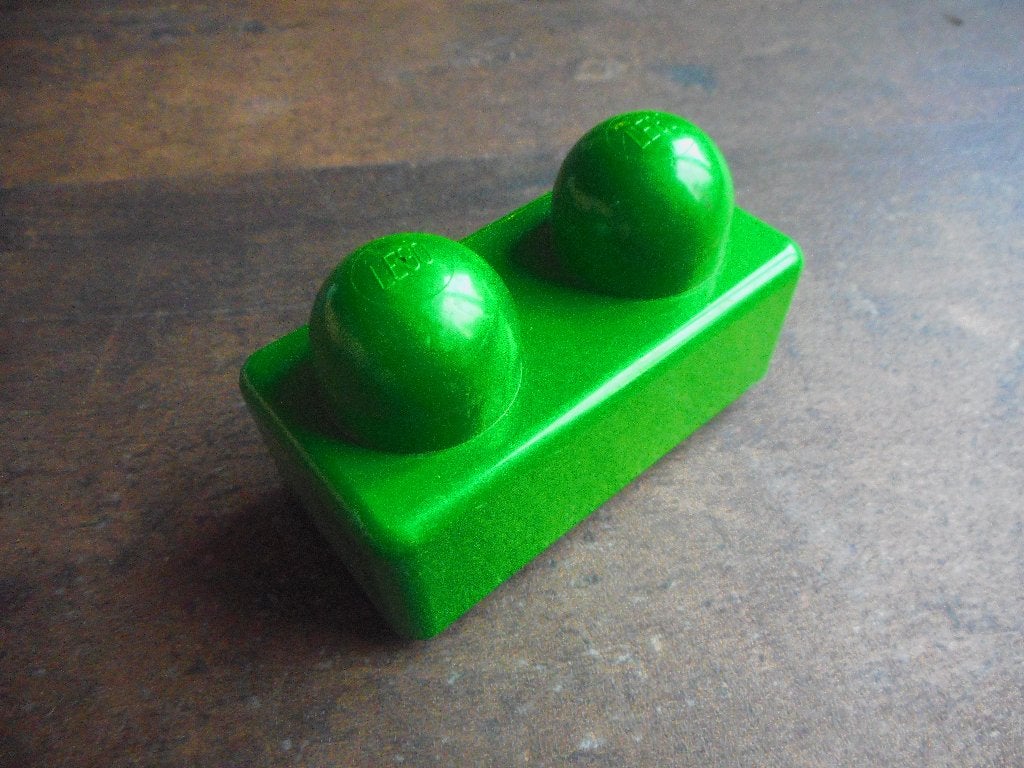 Lego Primo Brick 1x2 (zie foto's) 17, Ophalen of Verzenden, Gebruikt, Losse stenen, Lego Primo