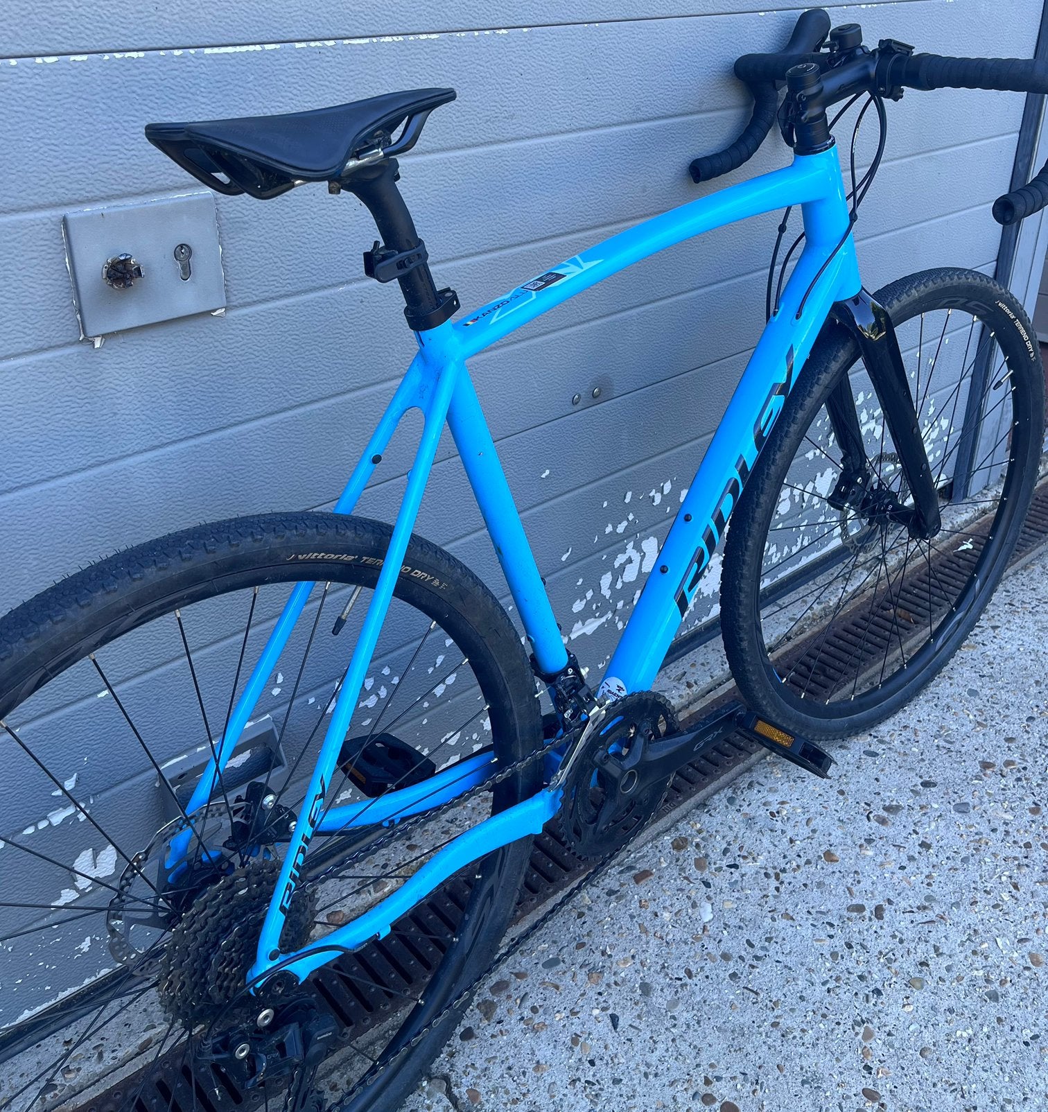 Velo gravel ridley kanzo. Alu Grx800  2x11v de couleur bleu, Enlèvement, Comme neuf, Vitesses