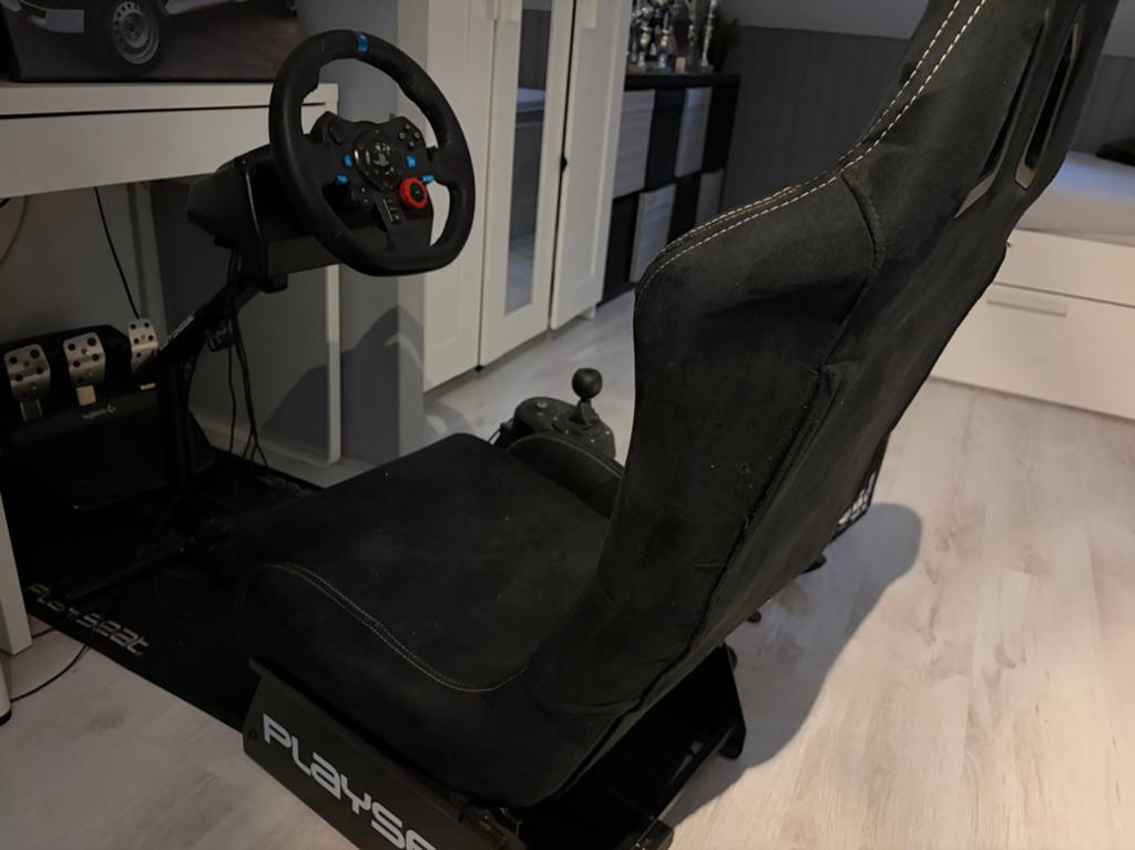 Logitech g29 playseat, Ophalen, Gebruikt, Playseat of Racestoel, PlayStation 4