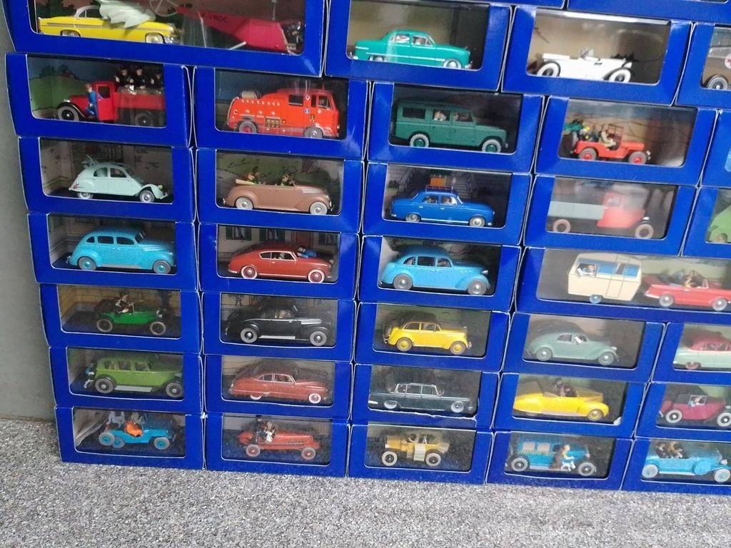 Prachtige Volledige collectie Kuifje -TinTin altas 1:43, Ophalen of Verzenden, Auto