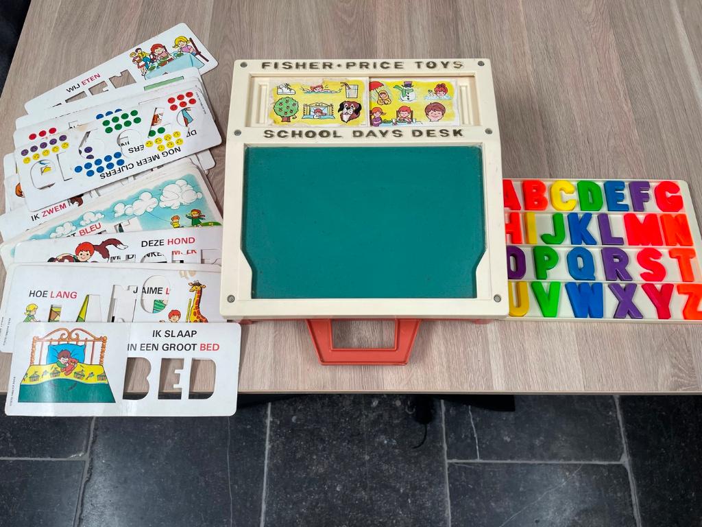 fisher price school desk vintage 1972, Kinderen en Baby's, Ophalen of Verzenden