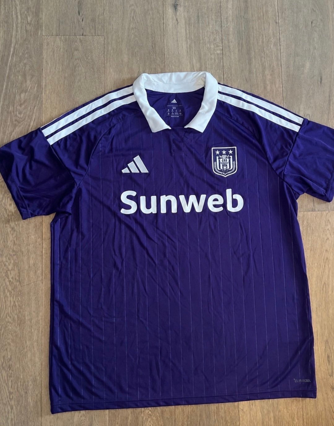RSC Anderlecht Adidas Shirt Paars – M, Maat M, Ophalen of Verzenden, Nieuw, Shirt