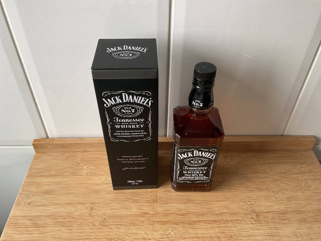 Whisky Jack Daniëls tin box, Ophalen, Nieuw, Vol