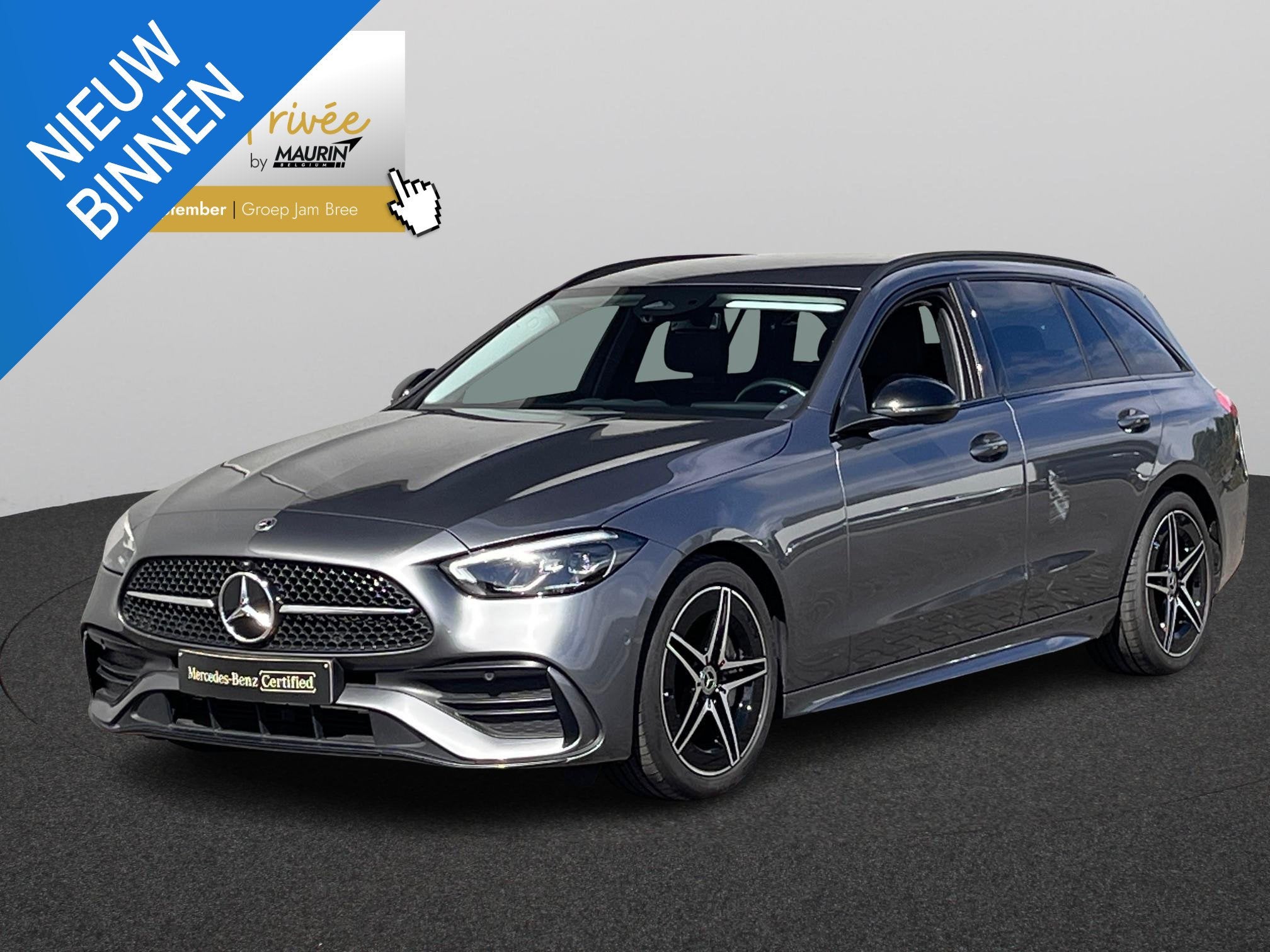 Mercedes-Benz C-Klasse Break C 180 T Amg + trekhaak, Autos, Electronic Stability Program (ESP), Argent ou Gris, Achat, 1800 kg