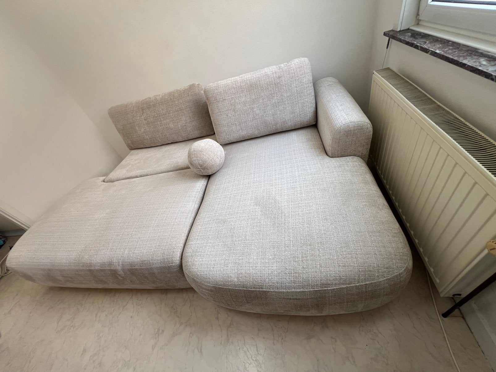 Canapé design modulable beige clair – Très bon état, Enlèvement ou Envoi, Comme neuf
