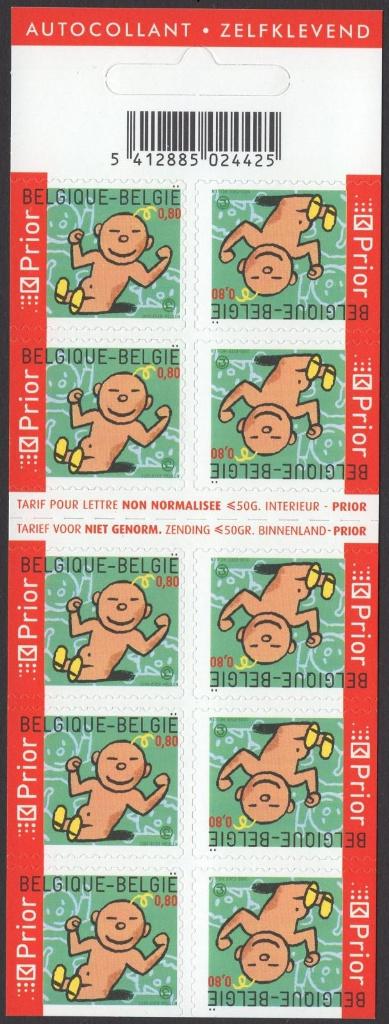 B53 Carnet Timbres de Circonstances Naissance garçon (Prior), Timbres & Monnaies, Timbres | Europe | Belgique, Envoi, Timbre-poste