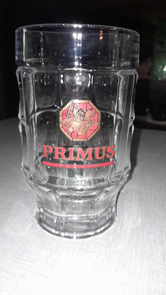 Primus Haacht 1/2 liter bierglas, Verzamelen, Ophalen of Verzenden, Zo goed als nieuw, Glas of Glazen