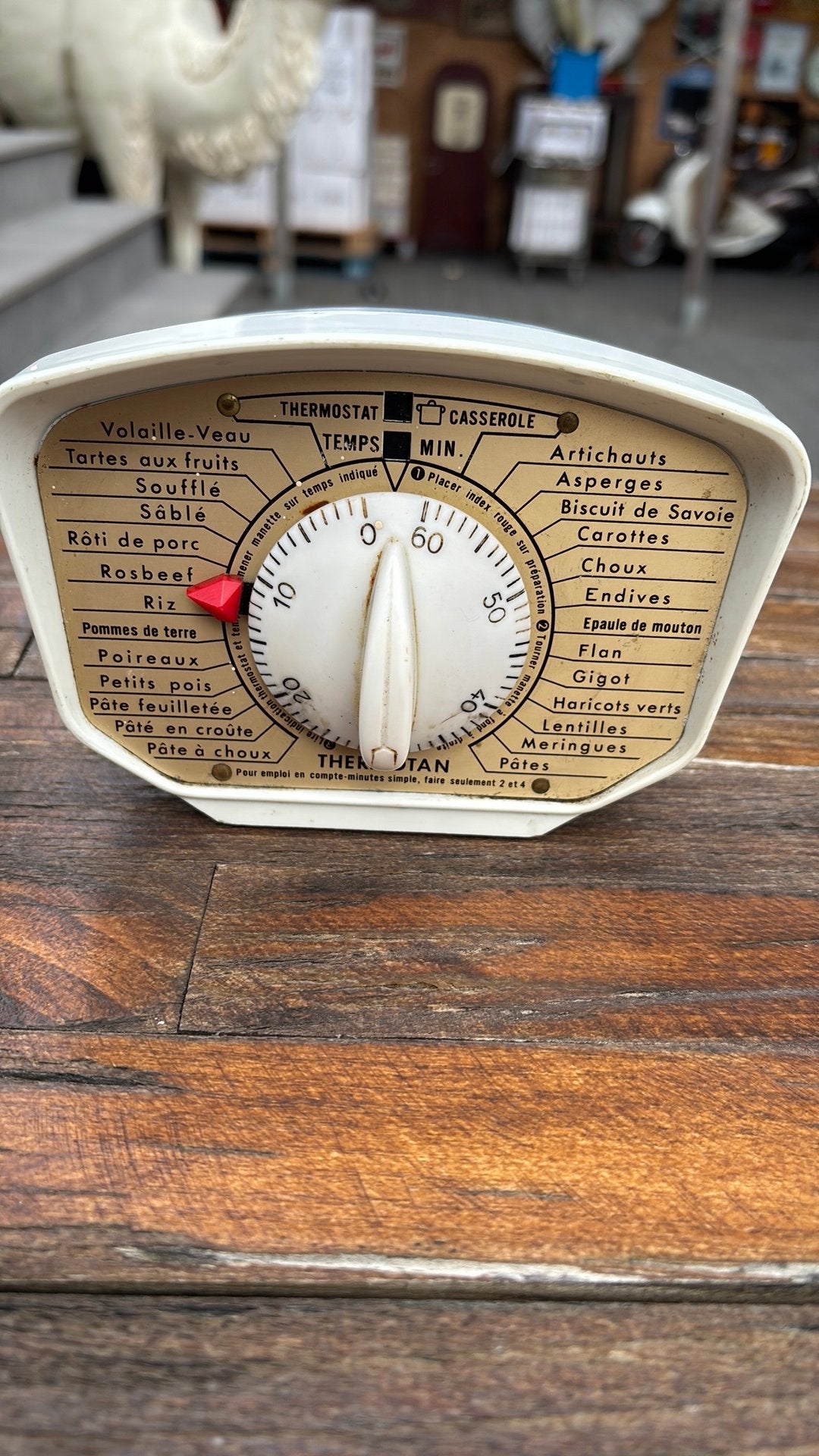 Thermotan vintage keuken klok, Ophalen of Verzenden