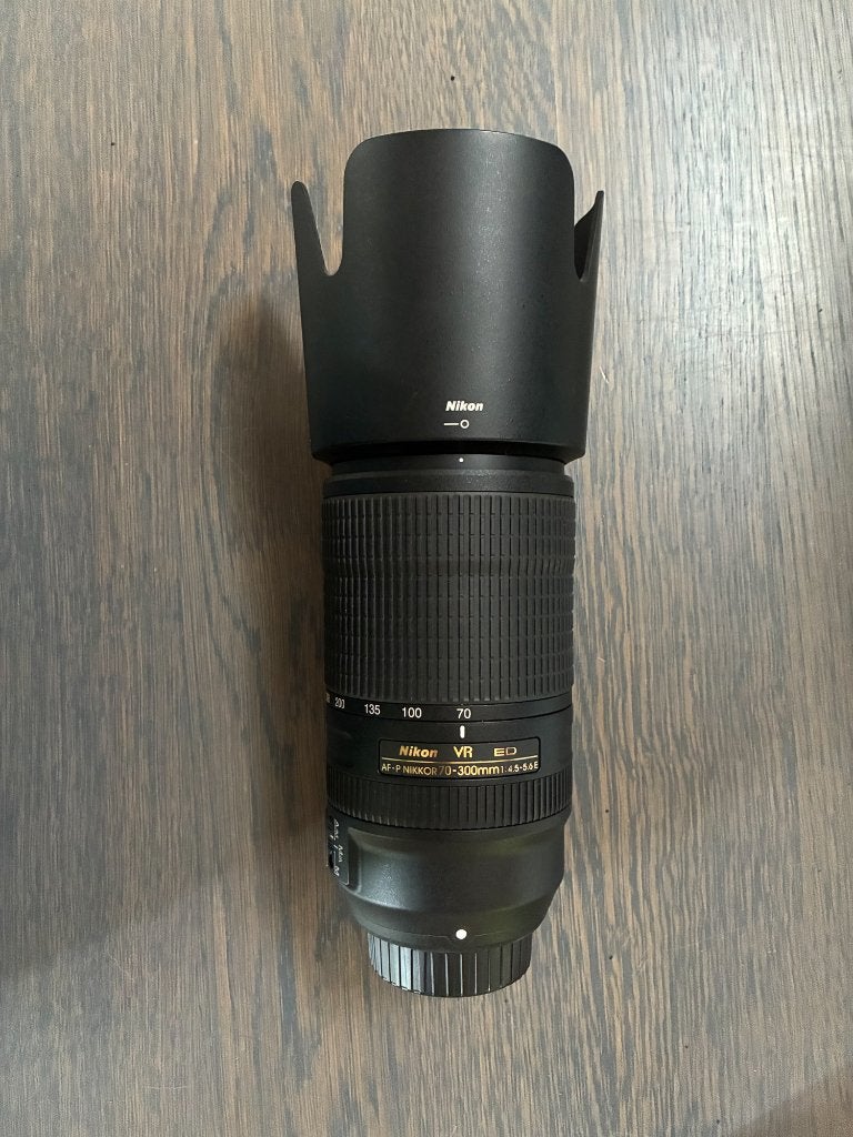 Nikon AF-P Nikkor 70-300 mm f/4.5-5.6E ED VR, Beschermhoes/tas, Nikon, Zo goed als nieuw, Nikon F-mount