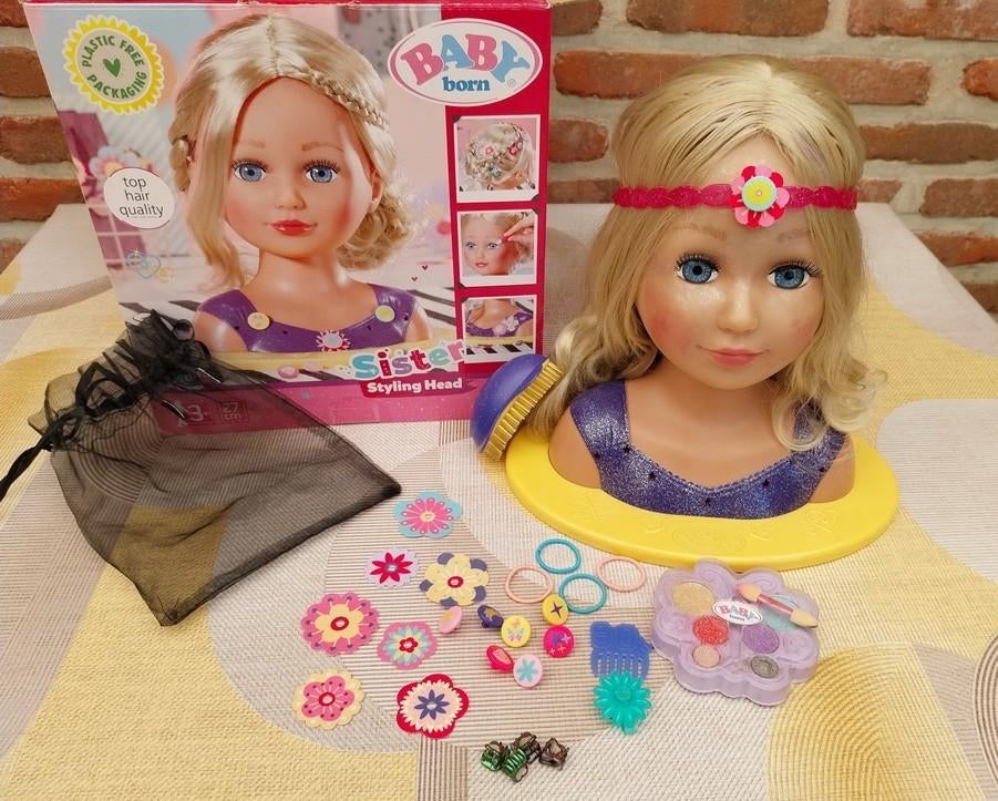 Baby born sister styling head, Kinderen en Baby's, Ophalen of Verzenden