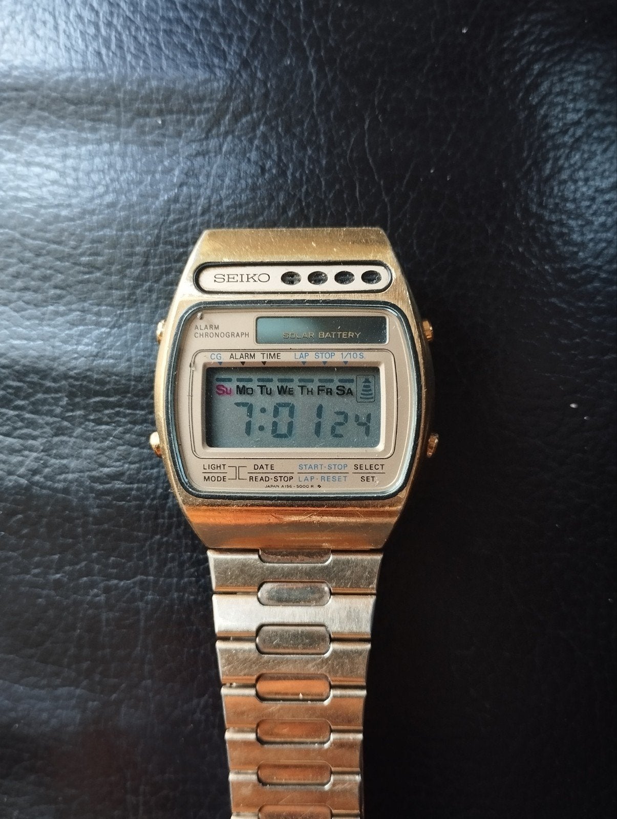Seiko vintage zonnebril, Seiko, Verguld