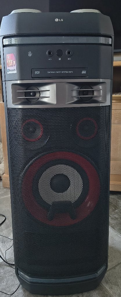 LG OK75 Party Speaker met doos, Autres marques, Enceinte de fête, Bluetooth, Comme neuf