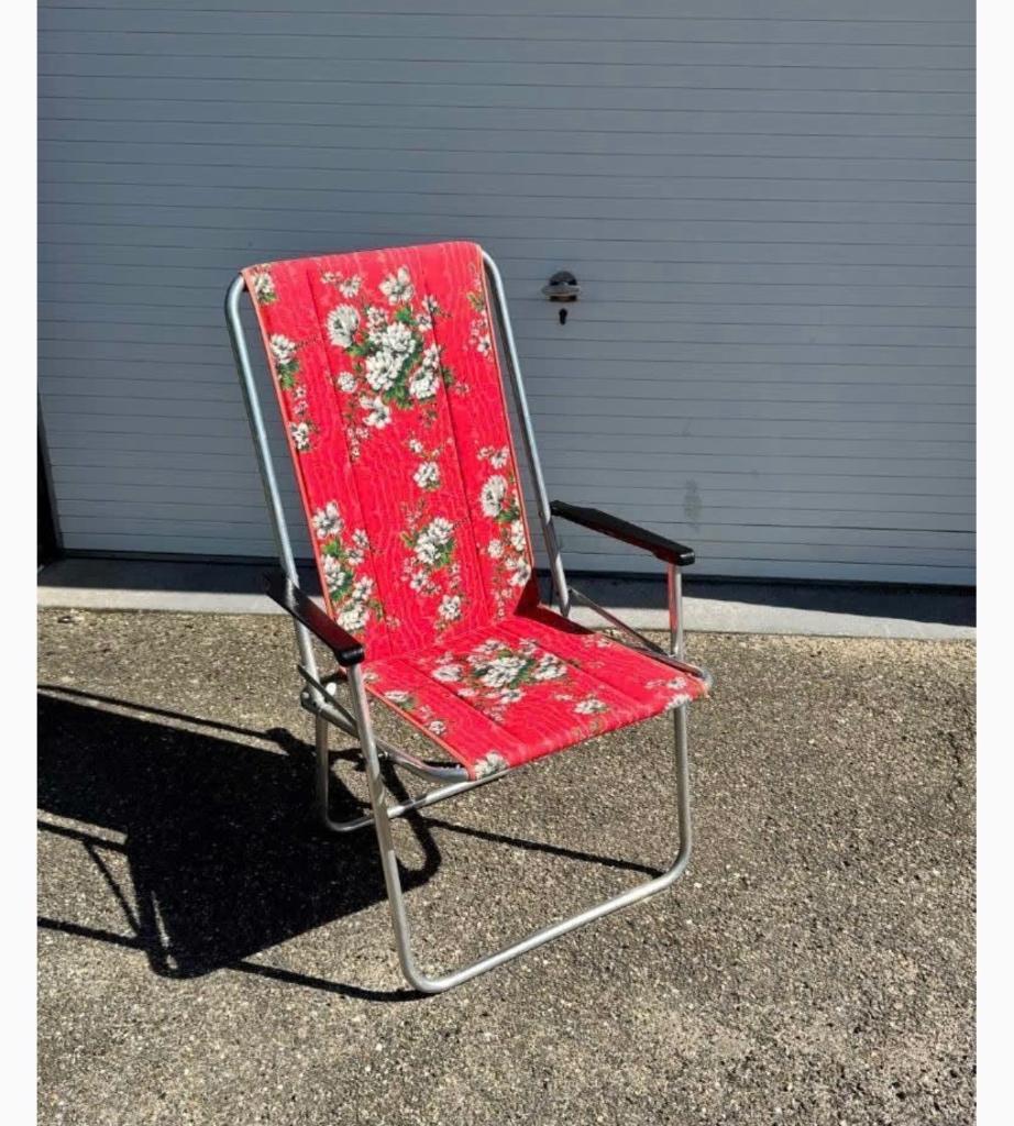 Kampeerstoel jaren 70, Ophalen, Campingstoel