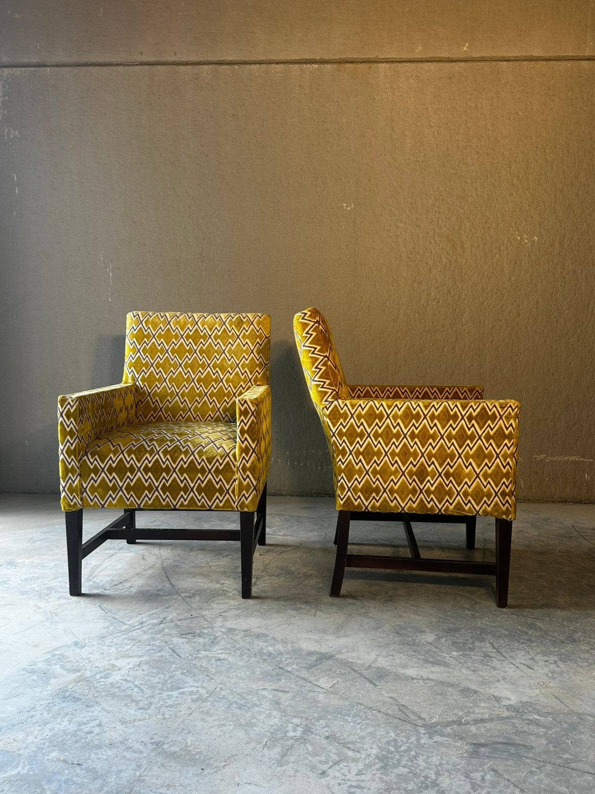 6 fauteuils en bois et tissus Manuel Canovas, Enlèvement, Utilisé, Une personne, Bois